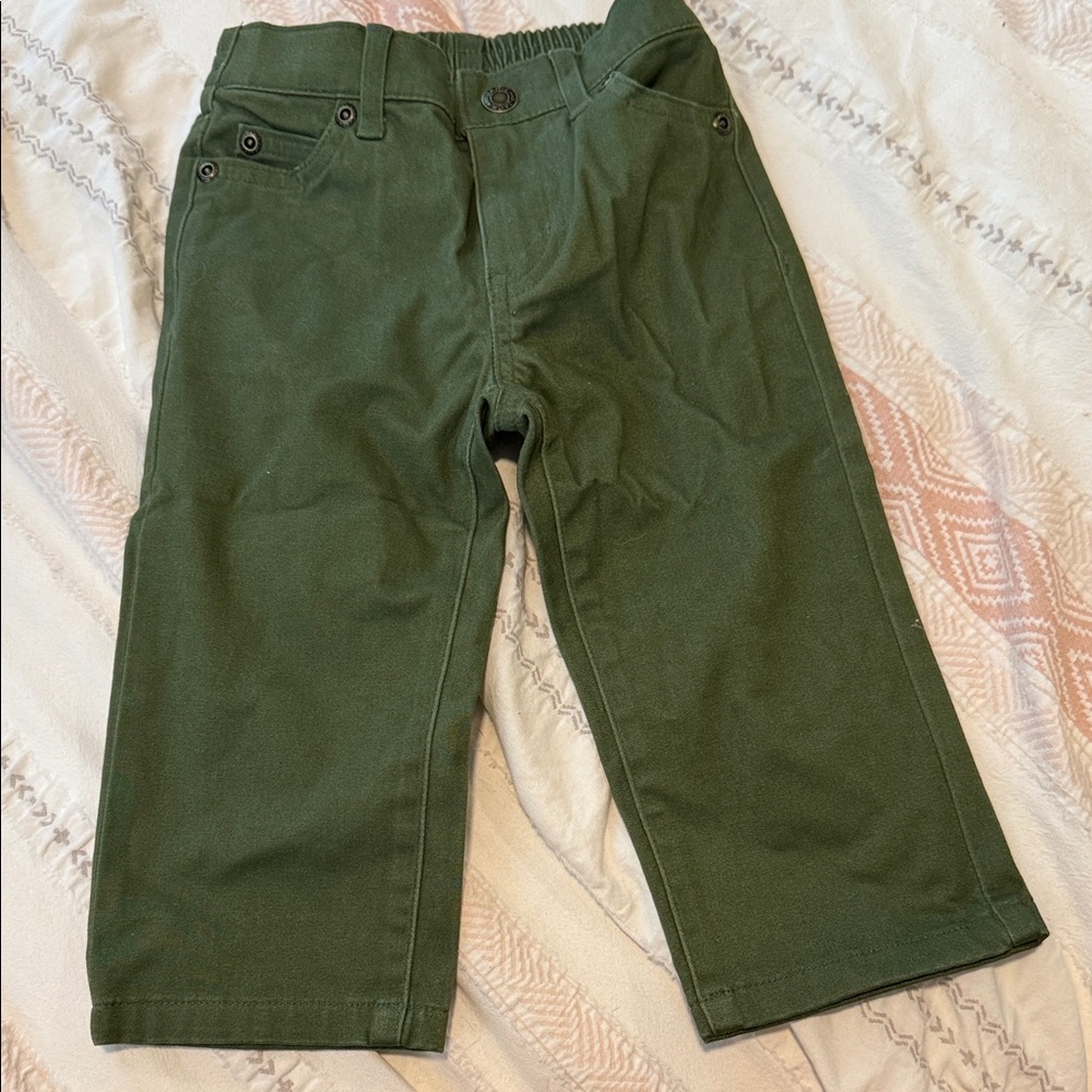 Janie and Jack Forest Green Casual Pants